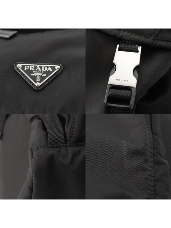Prada Tessuto Nylon Logo Backpack Black main image 4
